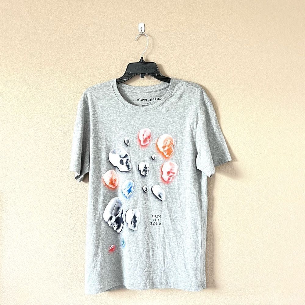 Eleven Paris Life Is A Joke Skull Graphic Tee